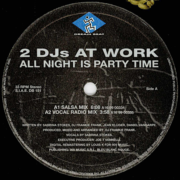 2 DJs At Work - All Night Is Party Time | Dream Beat (DB 151) - 3 2 DJs At Work - All Night Is Party Time | Dream Beat (DB 151) - 3
