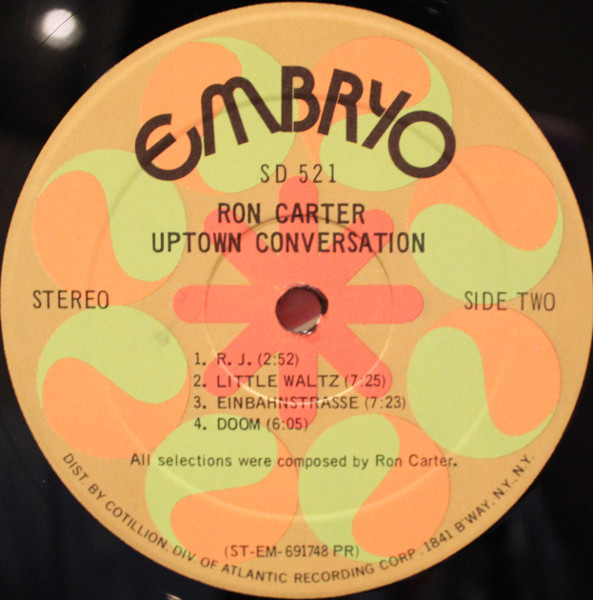 Ron Carter - Uptown Conversation | Embryo Records (SD 521) - 5 Ron Carter - Uptown Conversation | Embryo Records (SD 521) - 5