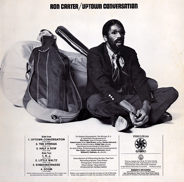Ron Carter - Uptown Conversation | Embryo Records (SD 521) - 3 Ron Carter - Uptown Conversation | Embryo Records (SD 521) - 3
