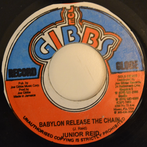 Junior Reid / Joe Gibbs & The Professionals - Babylon Release The Chain / In Chains | Joe Gibbs Record Globe (none) - main Junior Reid / Joe Gibbs & The Professionals - Babylon Release The Chain / In Chains | Joe Gibbs Record Globe (none) - main