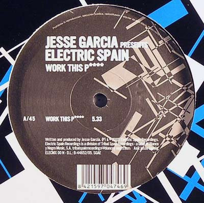 Jesse Garcia - Work This P**** | Electric Spain Recordings (ELECMX 00 N)
