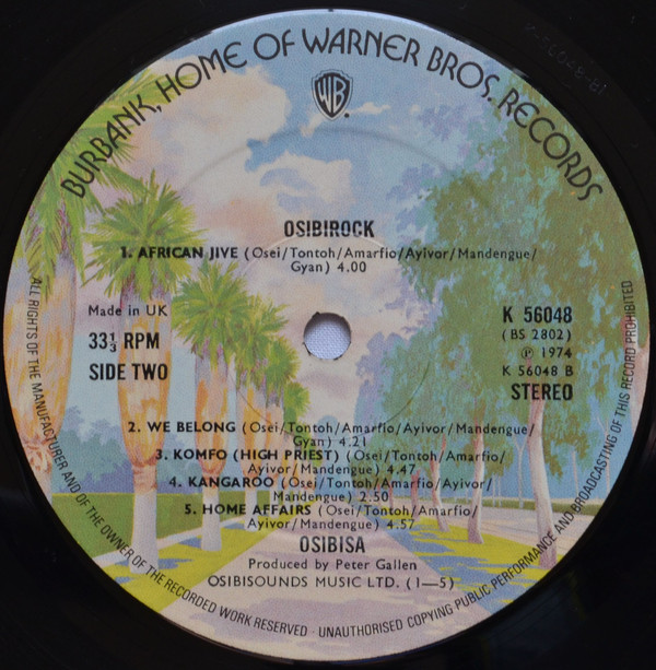 Osibisa - Osibirock | Warner Bros. Records (K 56048) - 4