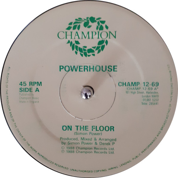 Powerhouse - On The Floor | Champion (CHAMP 12-69) - 2