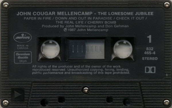 John Cougar Mellencamp - The Lonesome Jubilee | Mercury (832 465-4) - 3