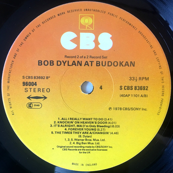 Bob Dylan At Budokan