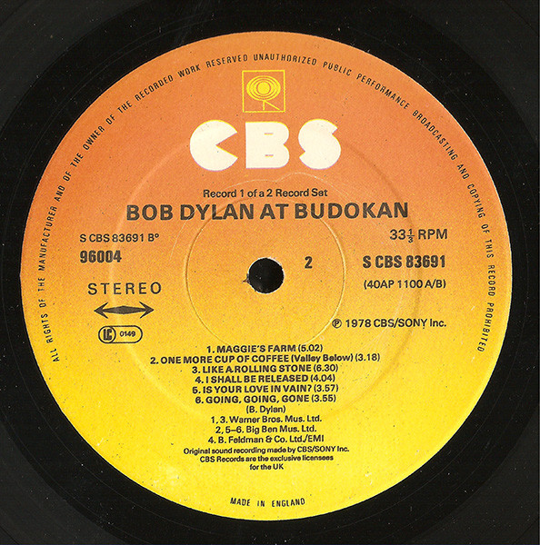 Bob Dylan At Budokan