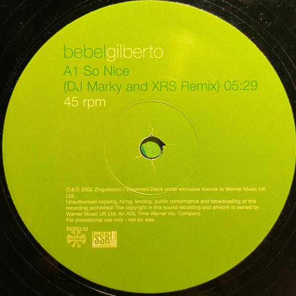 Bebel Gilberto - So Nice | Ziriguiboom (BEBEL03) - 3