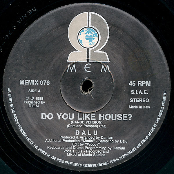 Dalu - Do You Like House? | Memory Records (MEMIX 076) - 3