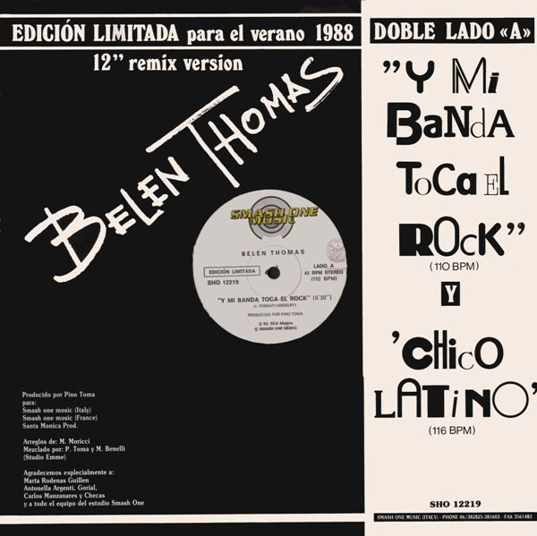 Belen Thomas - Y Mi Banda Toca El Rock | Smash One Music (SHO 12219) - main Belen Thomas - Y Mi Banda Toca El Rock | Smash One Music (SHO 12219) - main