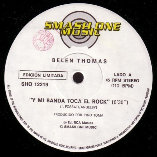 Belen Thomas - Y Mi Banda Toca El Rock | Smash One Music (SHO 12219) - 2 Belen Thomas - Y Mi Banda Toca El Rock | Smash One Music (SHO 12219) - 2