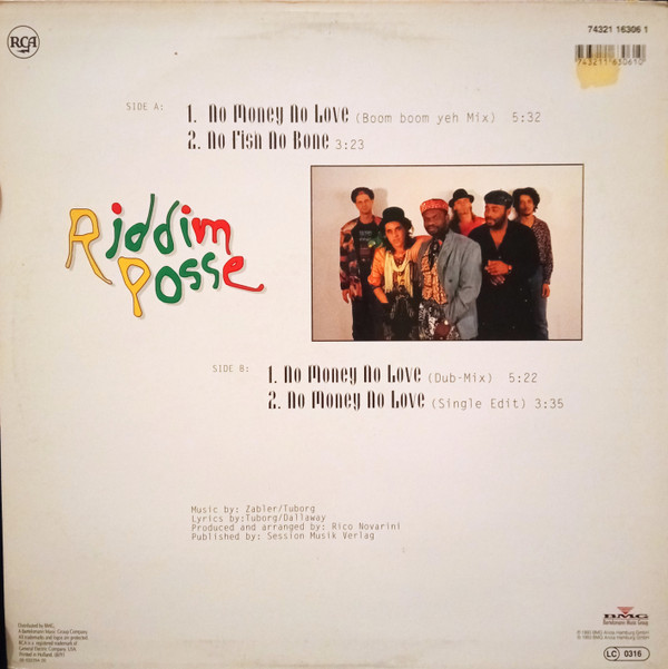 Riddim Posse - No Money No Love | BMG (74321 16306 1) - 2 Riddim Posse - No Money No Love | BMG (74321 16306 1) - 2