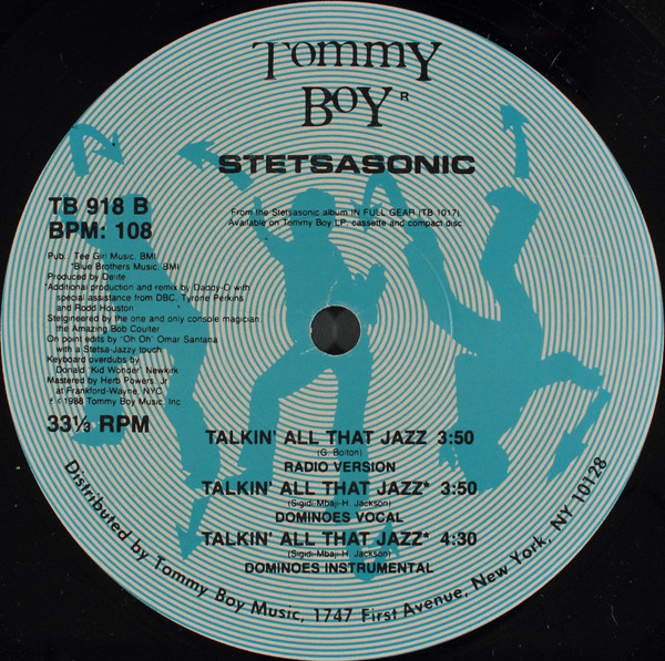 Stetsasonic - Talkin' All That Jazz | Tommy Boy (TB 918) - 4 Stetsasonic - Talkin' All That Jazz | Tommy Boy (TB 918) - 4