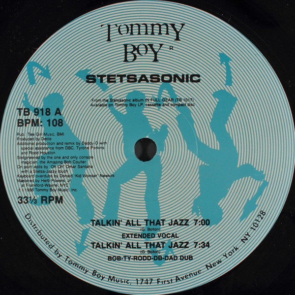 Stetsasonic - Talkin' All That Jazz | Tommy Boy (TB 918) - 3 Stetsasonic - Talkin' All That Jazz | Tommy Boy (TB 918) - 3