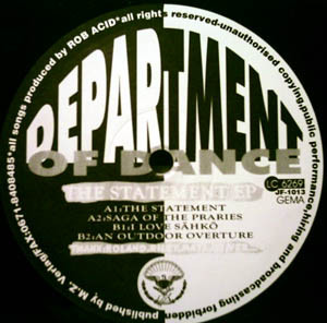 Department Of Dance - The Statement EP | Junkfood Records (JF-1013)