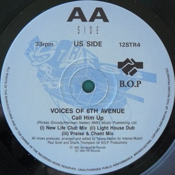Voices Of 6th Avenue - Call Him Up | Stress Records (12STR4) - 4