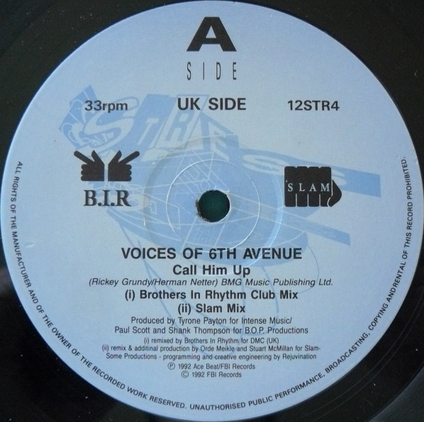 Voices Of 6th Avenue - Call Him Up | Stress Records (12STR4) - 3