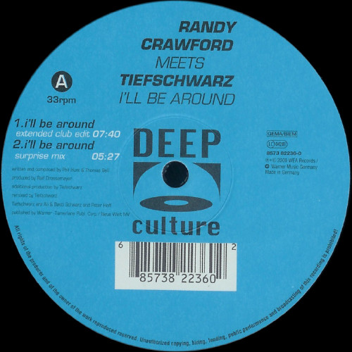 Randy Crawford Meets Tiefschwarz - I'll Be Around | Deep Culture (8573 82236-0) - main Randy Crawford Meets Tiefschwarz - I'll Be Around | Deep Culture (8573 82236-0) - main