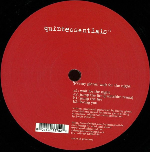 Jeremy Glenn - Wait For The Night | Quintessentials (quintessentials 37)