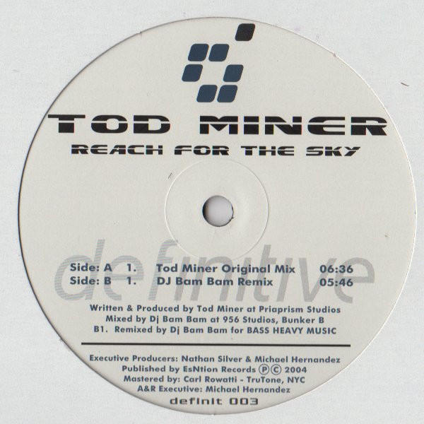 Tod Miner - Reach For The Sky | Definitive (definit 003) - main