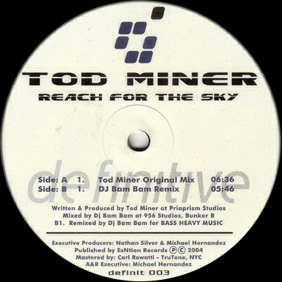 Tod Miner - Reach For The Sky | Definitive (definit 003) - 3