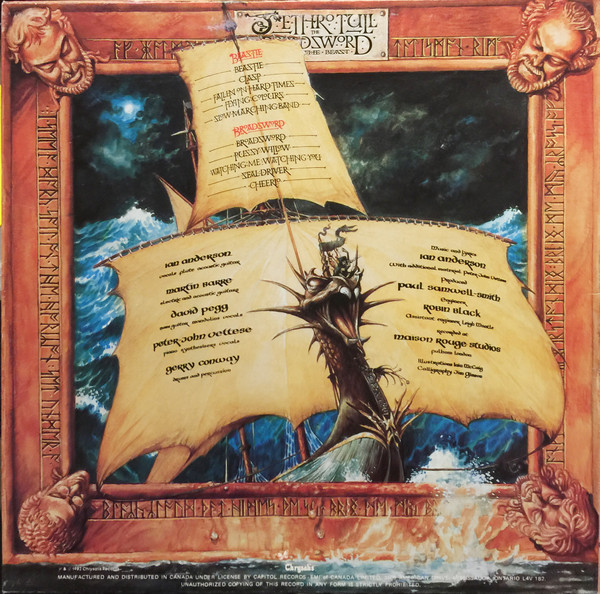 Jethro Tull - The Broadsword And The Beast | Chrysalis (CHR 1380) - 2