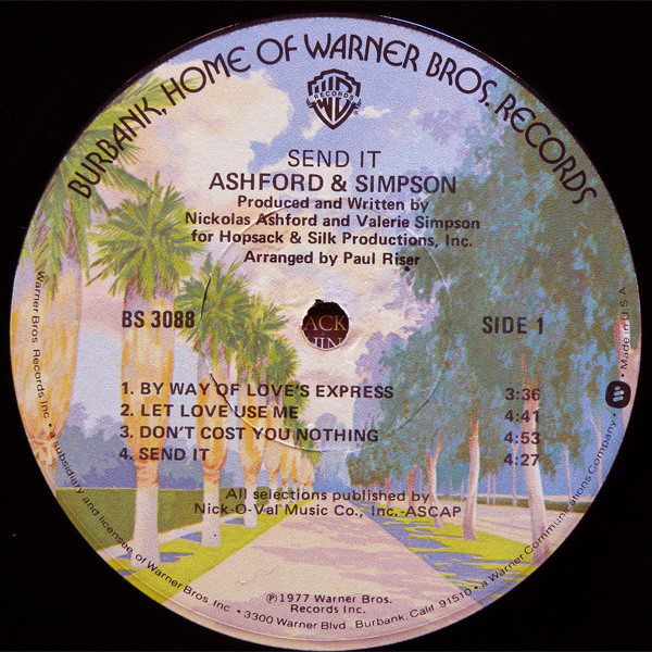 Ashford & Simpson - Send It | Warner Bros. Records (BS 3088) - 3 Ashford & Simpson - Send It | Warner Bros. Records (BS 3088) - 3