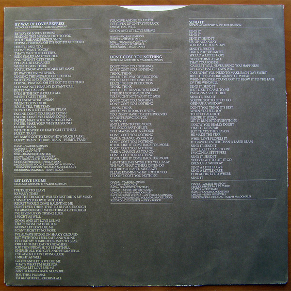 Ashford & Simpson - Send It | Warner Bros. Records (BS 3088) - 5 Ashford & Simpson - Send It | Warner Bros. Records (BS 3088) - 5