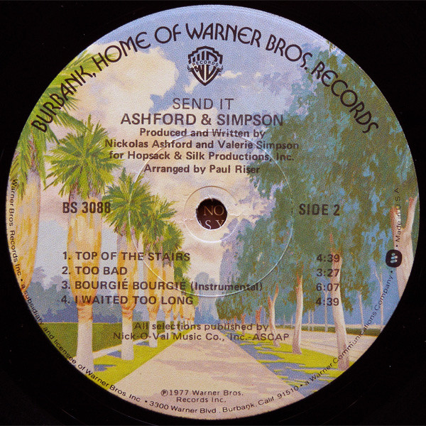 Ashford & Simpson - Send It | Warner Bros. Records (BS 3088) - 4 Ashford & Simpson - Send It | Warner Bros. Records (BS 3088) - 4