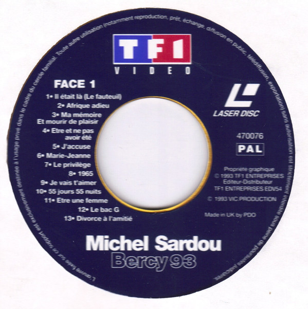 Michel Sardou - Bercy 93 - L'Intégrale | TF1 Video (470076) - 3