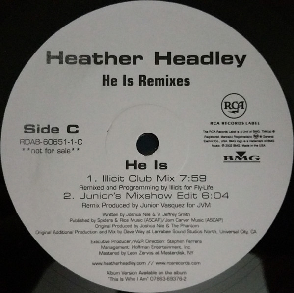 Heather Headley - He Is | RCA (RDAB-60651-1) - 3 Heather Headley - He Is | RCA (RDAB-60651-1) - 3