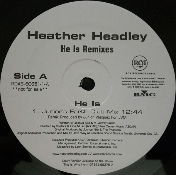 Heather Headley - He Is | RCA (RDAB-60651-1) - main Heather Headley - He Is | RCA (RDAB-60651-1) - main