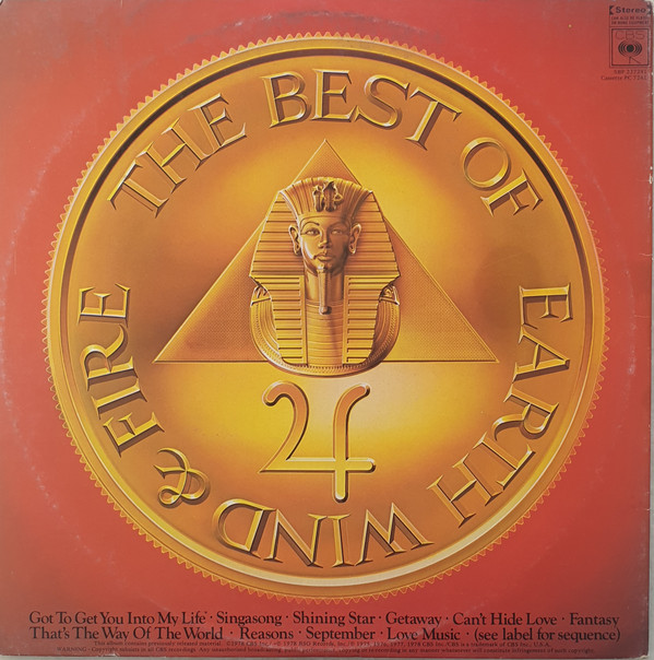 Earth, Wind & Fire - The Best Of Earth Wind & Fire Vol. 1 | CBS (SBP 237241) - 2 Earth, Wind & Fire - The Best Of Earth Wind & Fire Vol. 1 | CBS (SBP 237241) - 2