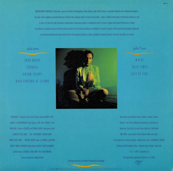 Jon Hassell - Dream Theory In Malaya (Fourth World Volume Two) | Editions EG (EGM 114) - 2