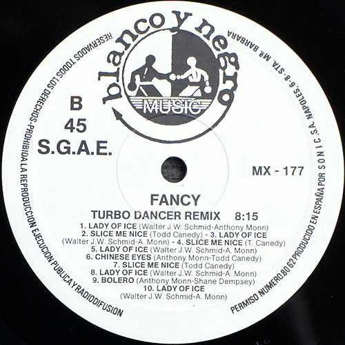 Fancy - Latin Fire / Turbo Dancer Remix | Blanco Y Negro (MX-177) - 4