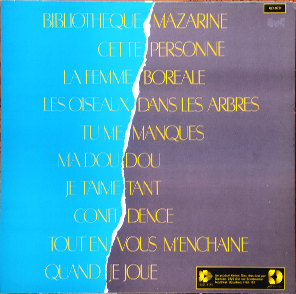 Julien Clerc - Clerc Julien (Quand Je Joue) | Kébec-Disc (KD-979) - 2 Julien Clerc - Clerc Julien (Quand Je Joue) | Kébec-Disc (KD-979) - 2