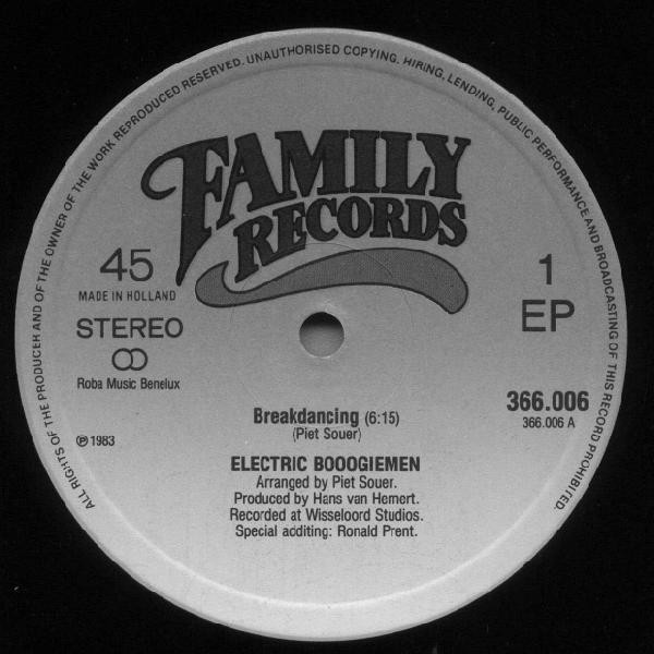 Electric Boogiemen - Breakdancing | Family Records (366.006) - 2
