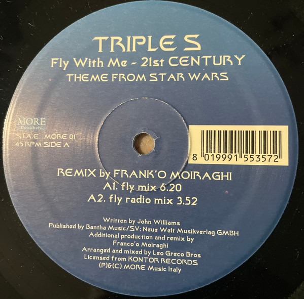 Triple S - Fly With Me - 21st Century | More Music Italy (MORE 01)