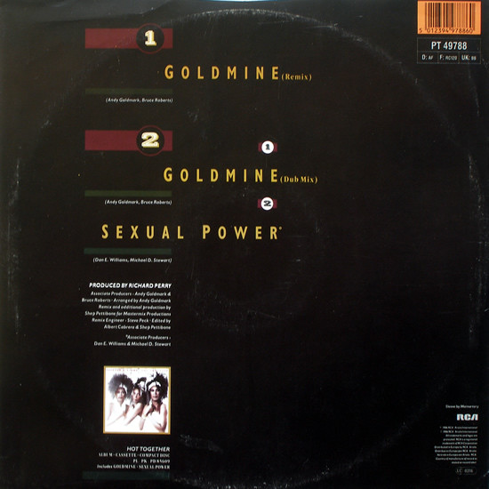Pointer Sisters - Goldmine | RCA (PT 49788) - 2