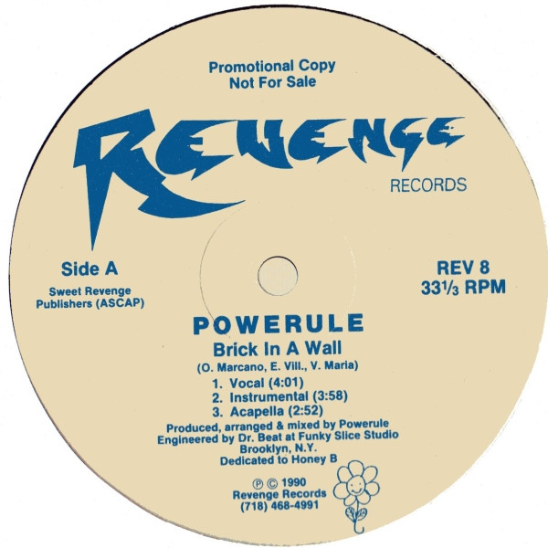 Powerule - Brick In A Wall | Revenge Records (REV 8) - main Powerule - Brick In A Wall | Revenge Records (REV 8) - main
