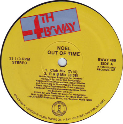 Noel - Out Of Time | 4th & Broadway (BWAY 469) - 3 Noel - Out Of Time | 4th & Broadway (BWAY 469) - 3