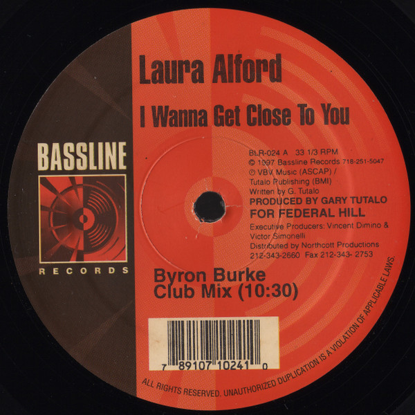Laura Alford - I Wanna Get Close To You | Bassline Records (BLR-024)
