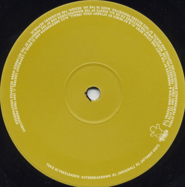 Freeloader - Autobreakdown | Toko Records (TOKO 20) - 3 Freeloader - Autobreakdown | Toko Records (TOKO 20) - 3