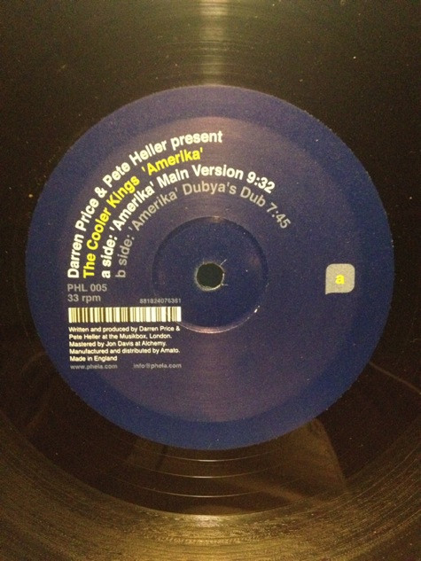 Darren Price & Pete Heller present The Cooler Kings - Amerika | Phela Recordings (PHL 005)