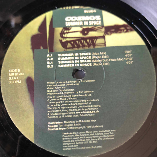 Cosmos - Summer In Space | Major Records (MR 01-99) - 4 Cosmos - Summer In Space | Major Records (MR 01-99) - 4