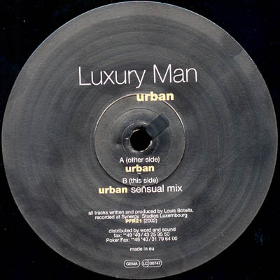 Luxury Man - Urban | Poker Flat Recordings (PFR21) - 2