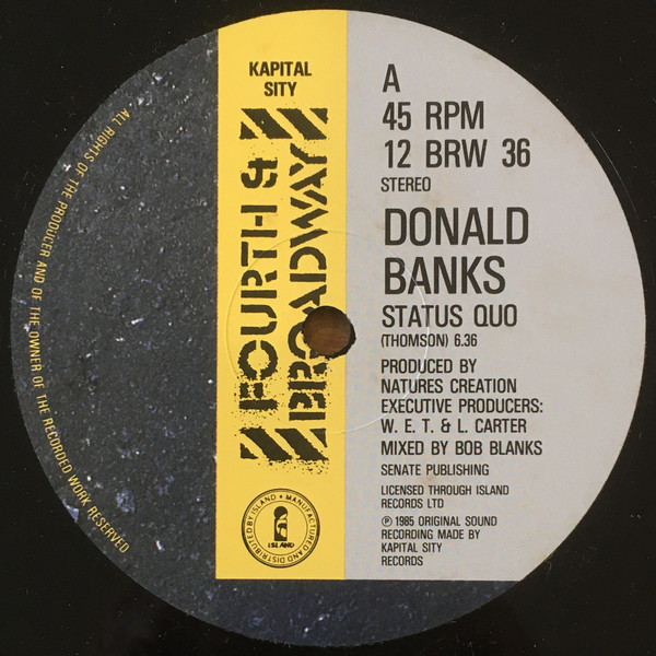 Donald Banks - Status Quo | 4th & Broadway (12 BRW 36)