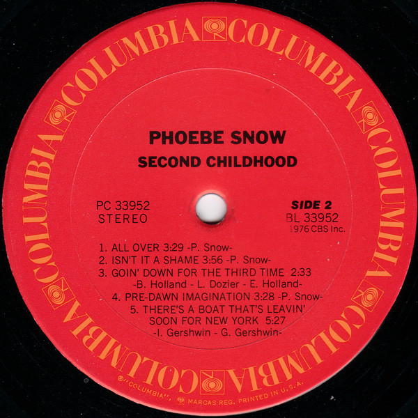 Phoebe Snow - Second Childhood | Columbia (PC 33952) - 4 Phoebe Snow - Second Childhood | Columbia (PC 33952) - 4