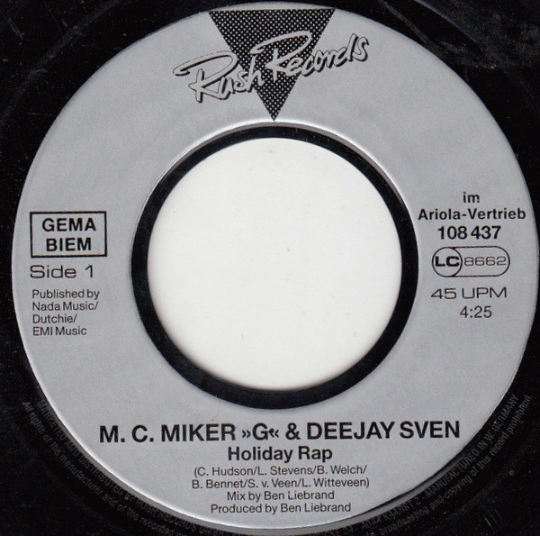 MC Miker G. & DJ Sven - Holiday Rap | Rush Records (108 437) - 3