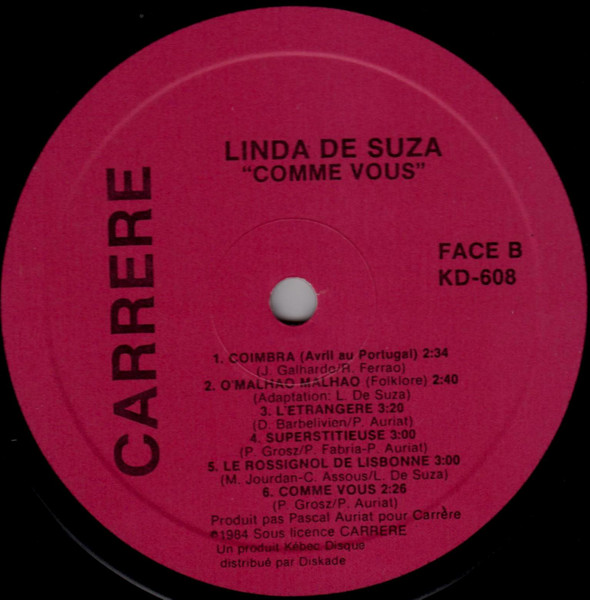 Linda De Suza - Comme Vous | Carrere (KD-608) - 4 Linda De Suza - Comme Vous | Carrere (KD-608) - 4