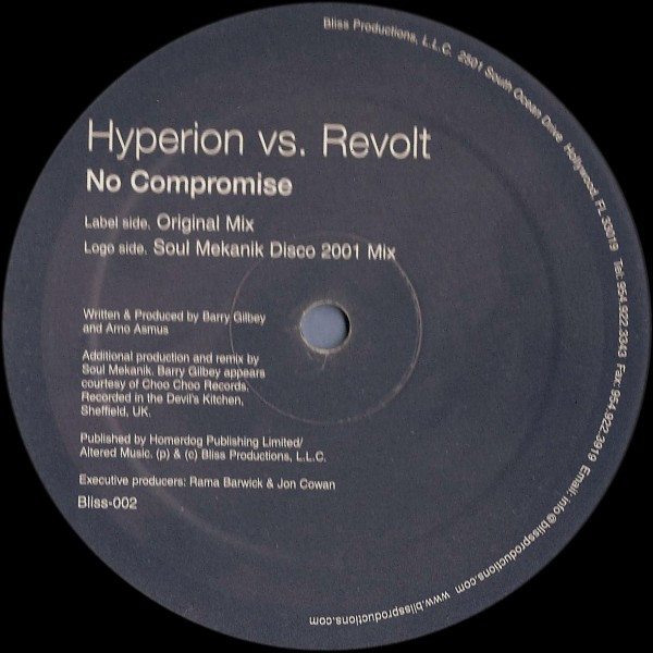 Hyperion vs. Revolt - No Compromise | Bliss Productions (Bliss-002) - 2